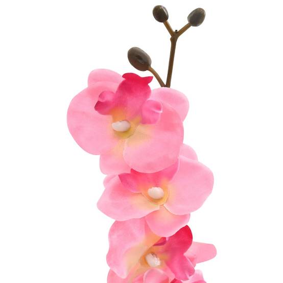 Orchidée artificielle tissu et PE rose 36 x 10 x 30 cm - PANGIVO - Image 4