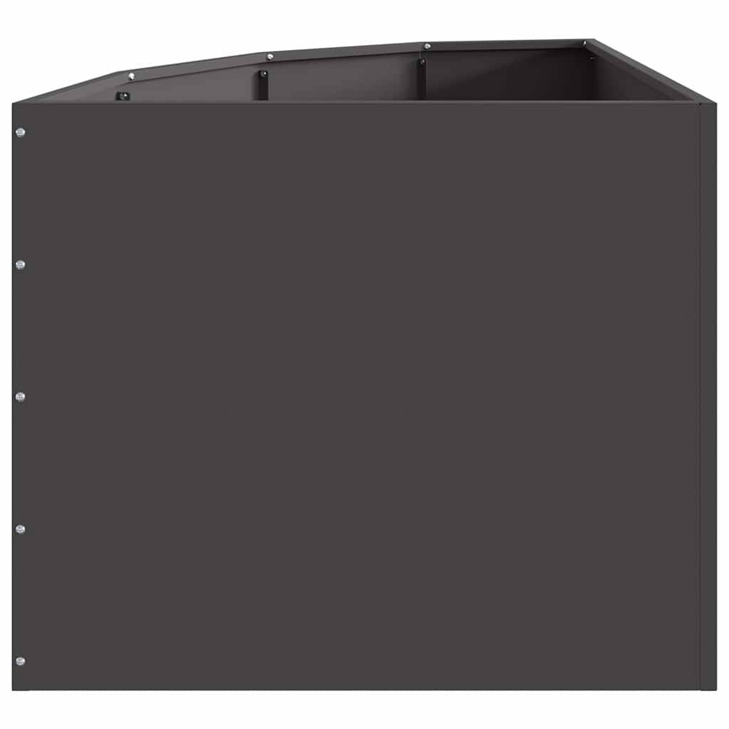 Vidaxl - Jardinière d'Angle Noir 60 x 60 x 50 cm Acier vidaXL 883661 - Image 7