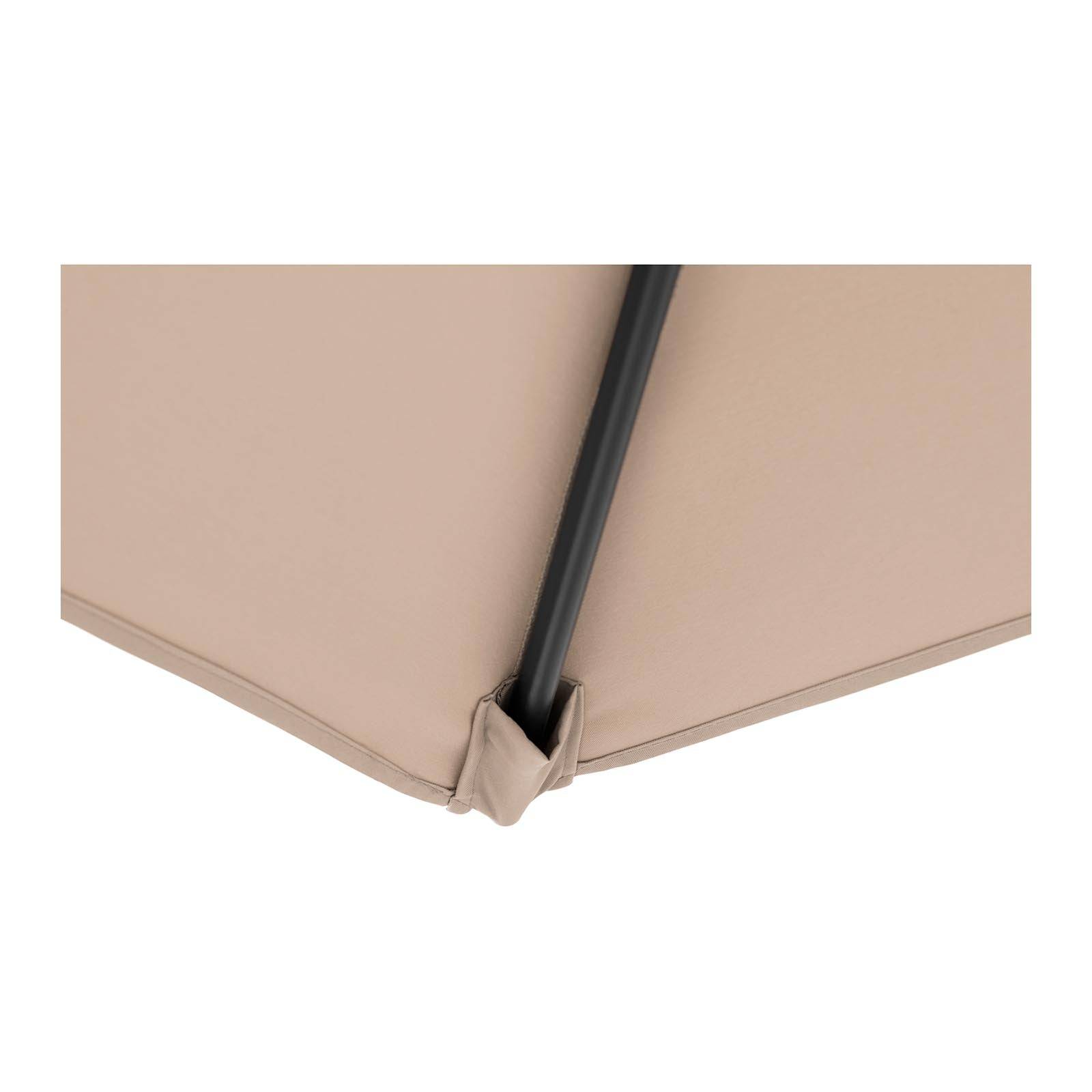 Helloshop26 - Parasol déporté rond diamètre 300 cm inclinable parasol excentré parasol de jardin crème - Image 8