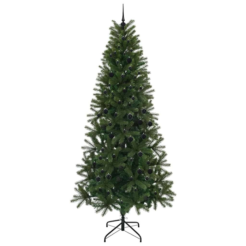 Sapin de Noël | Arbre de Noël artificiel avec 300 LED Vert 240 cm PE et PVC Maison Chic - Image 4
