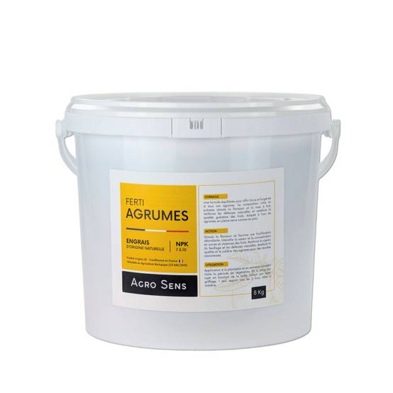 Ferti Agrumes - Engrais pour agrumes, citronniers, orangers - Seau 8 kg - Image 1