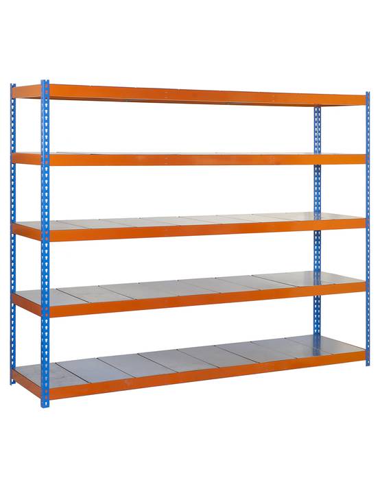 Etagère Sans Vis Simonforte 1509-5 Metal Bleu/orang/galva Bleu/orange/galva 2000x1500x900 - Simonrack