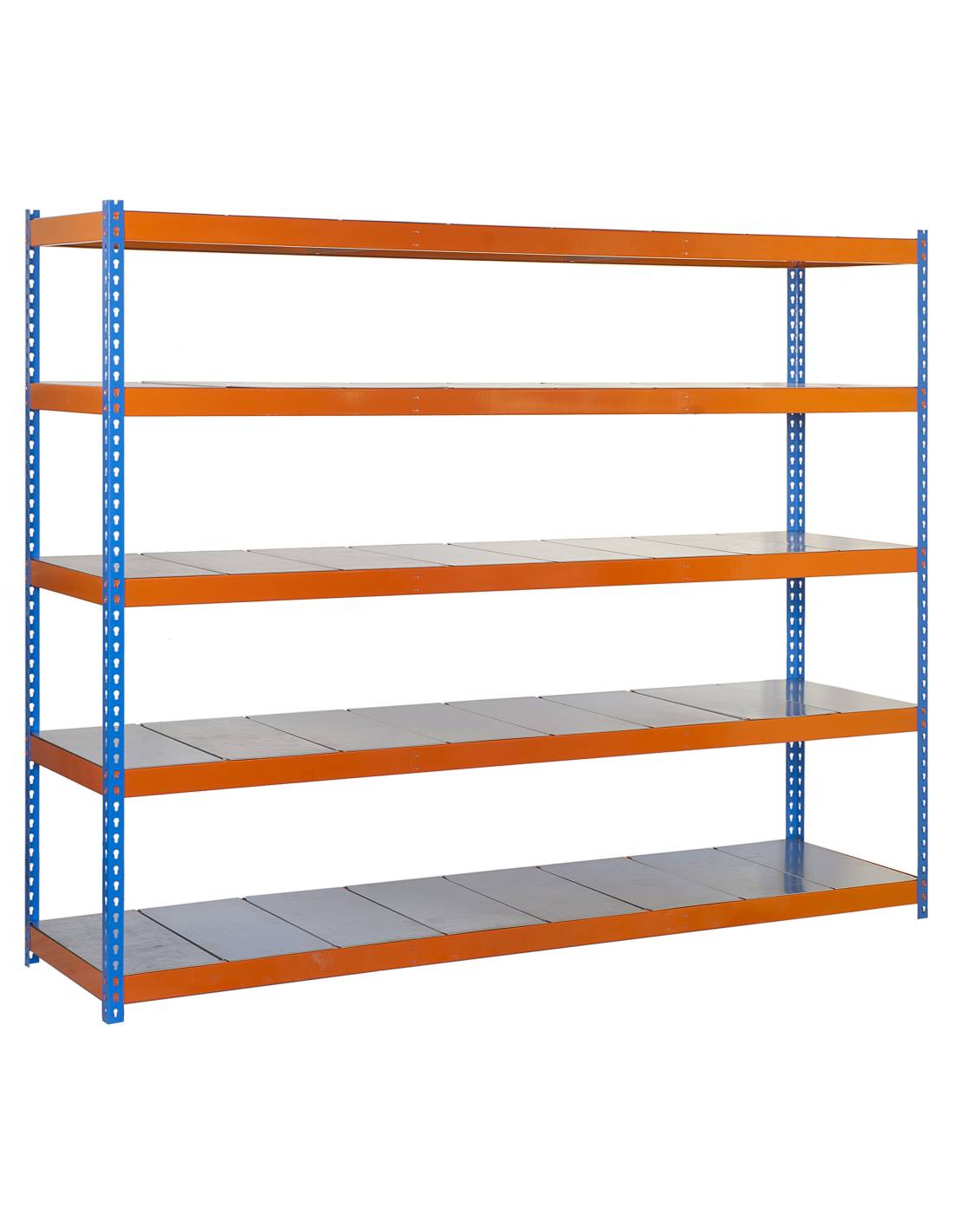 Etagère Sans Vis Simonforte 1509-5 Metal Bleu/orang/galva Bleu/orange/galva 2000x1500x900 - Simonrack