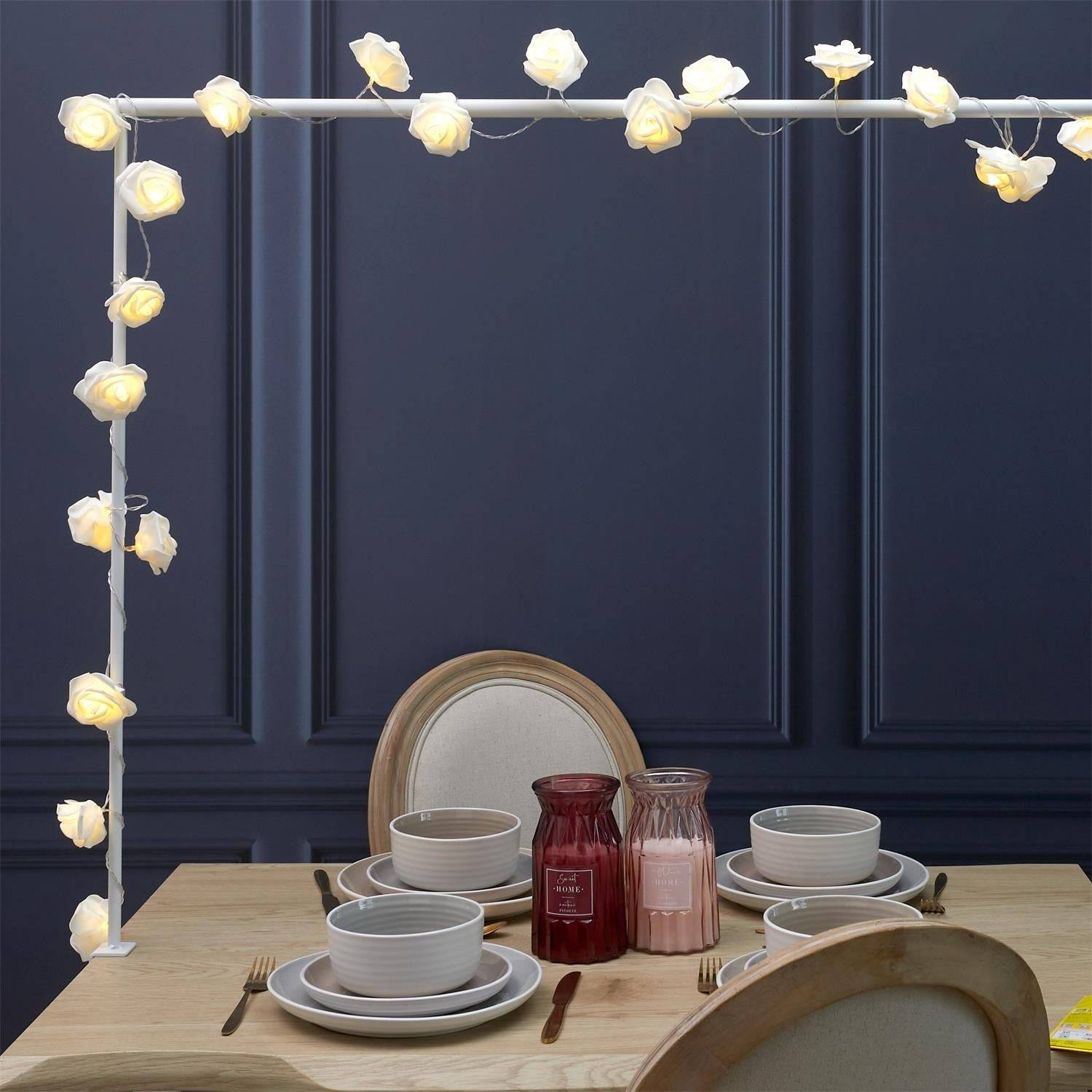 Entrepotbrico - GUIRLANDE ROSE BLANCHE 20 LED 3M50 M8 - Image 4