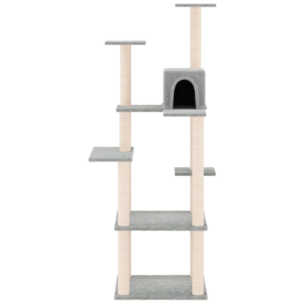 Vidaxl - Arbre à chat avec griffoirs en sisal Gris clair 153 cm vidaXL 171637 - Image 7
