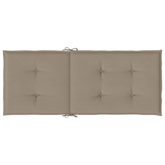 ComfortXL - Lot de 2 Fauteuils de Jardin Relax Pliants en Teck Massif avec Coussins Confortables Taupe – ComfortXL Outdoor Living - Image 8