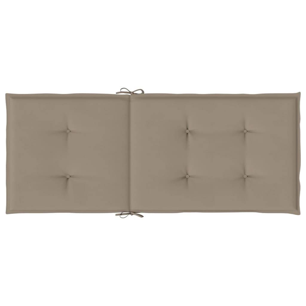 ComfortXL - Lot de 2 Fauteuils de Jardin Relax Pliants en Teck Massif avec Coussins Confortables Taupe – ComfortXL Outdoor Living - Image 8