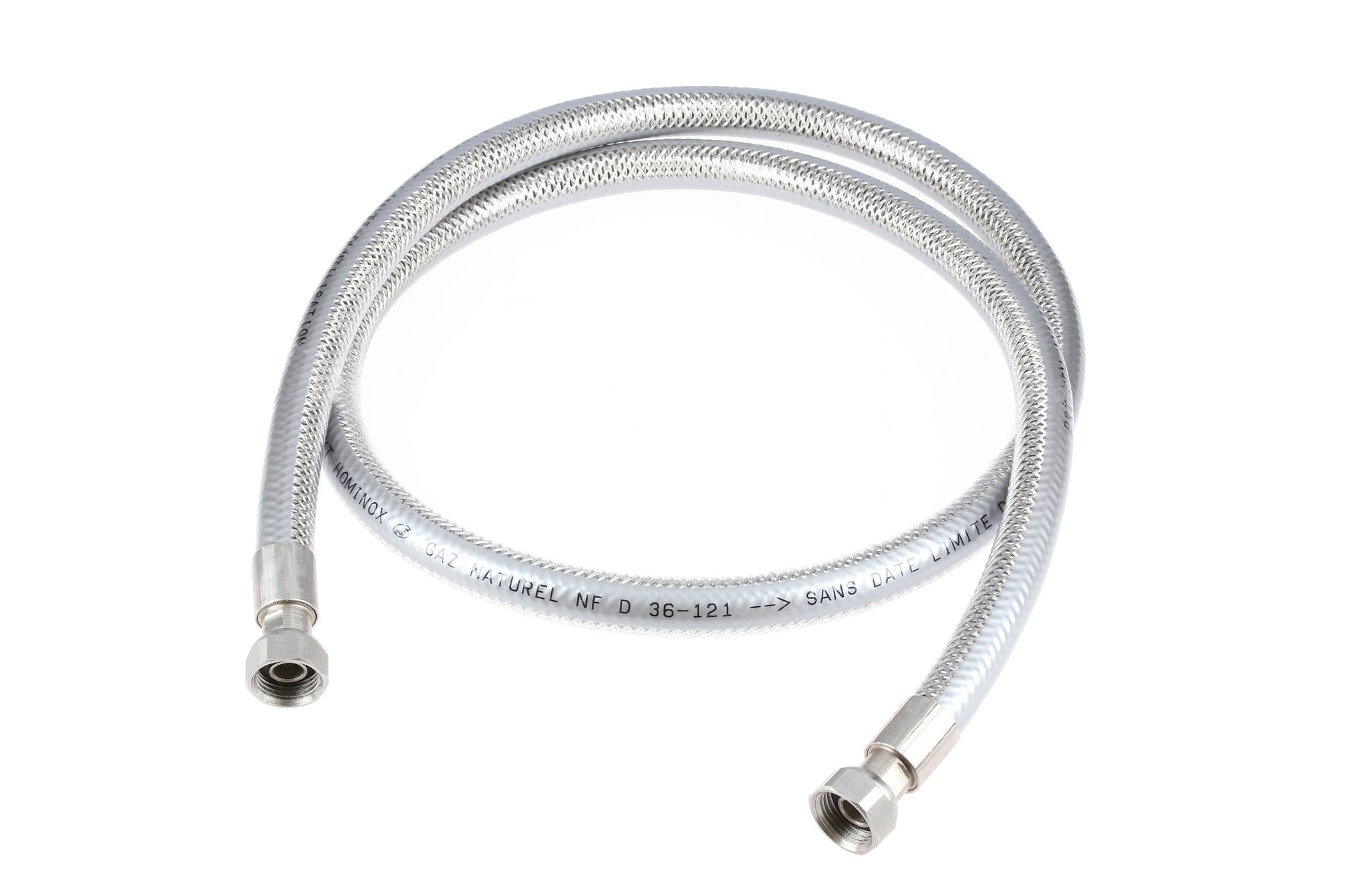 Flexible Gaz Naturel Inox 1 m - GARIS - F02GNIXL100 - Image 1