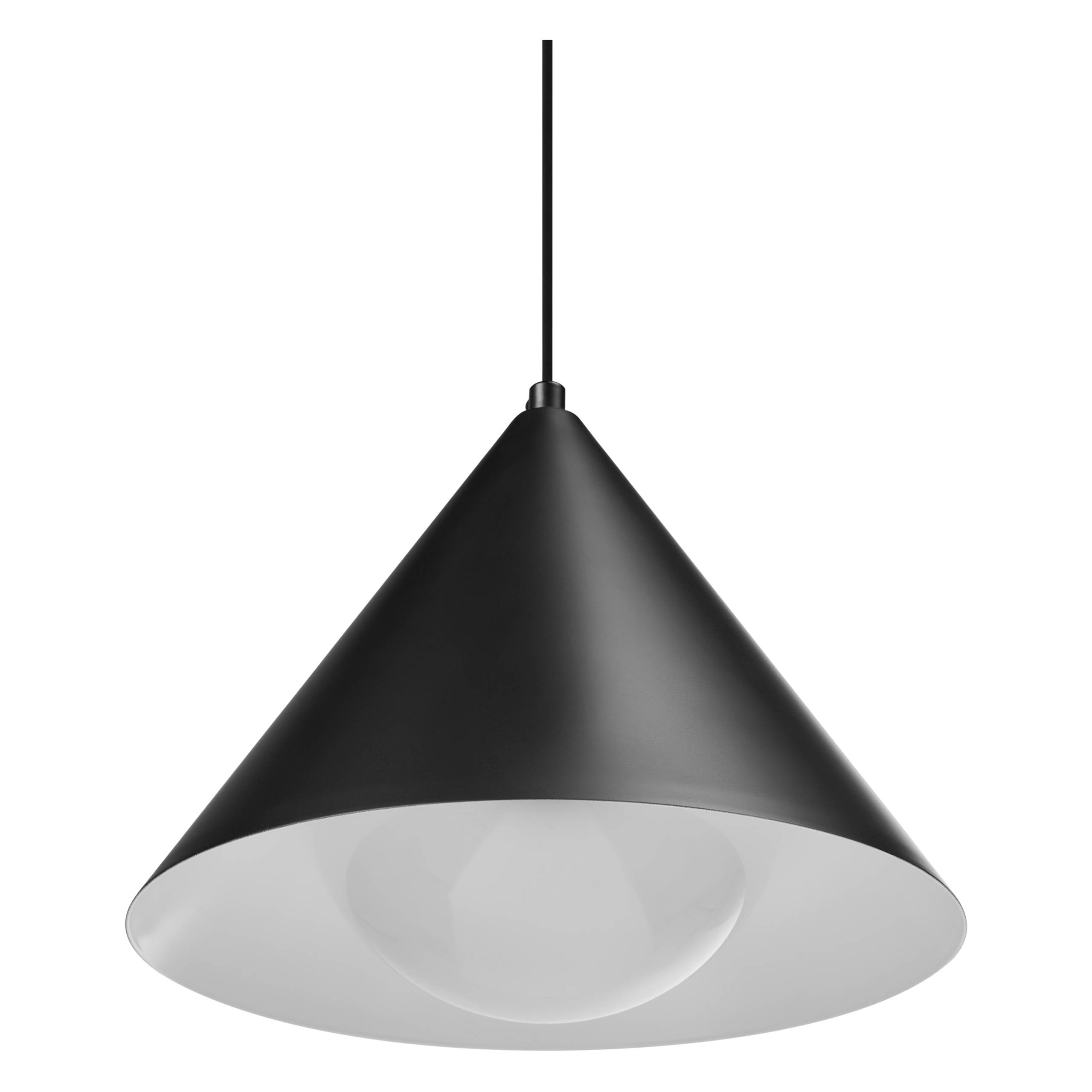 Beliani - Lampe suspension Métal Noir LEYRE - 24x24x156- Beliani - Image 6