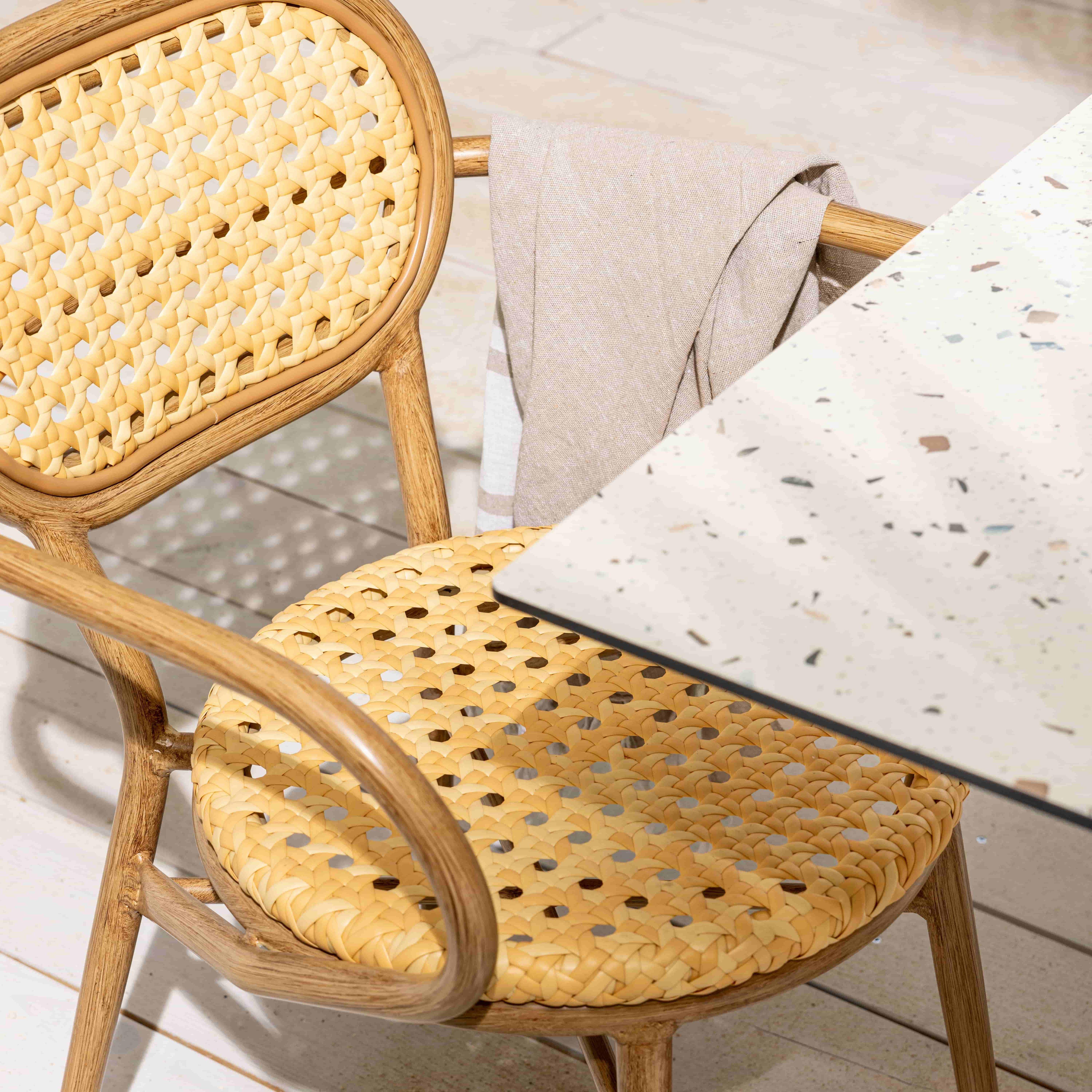 Oviala - Fauteuil de terrasse en rotin synthétique et aluminium Portimao - Oviala - Image 5