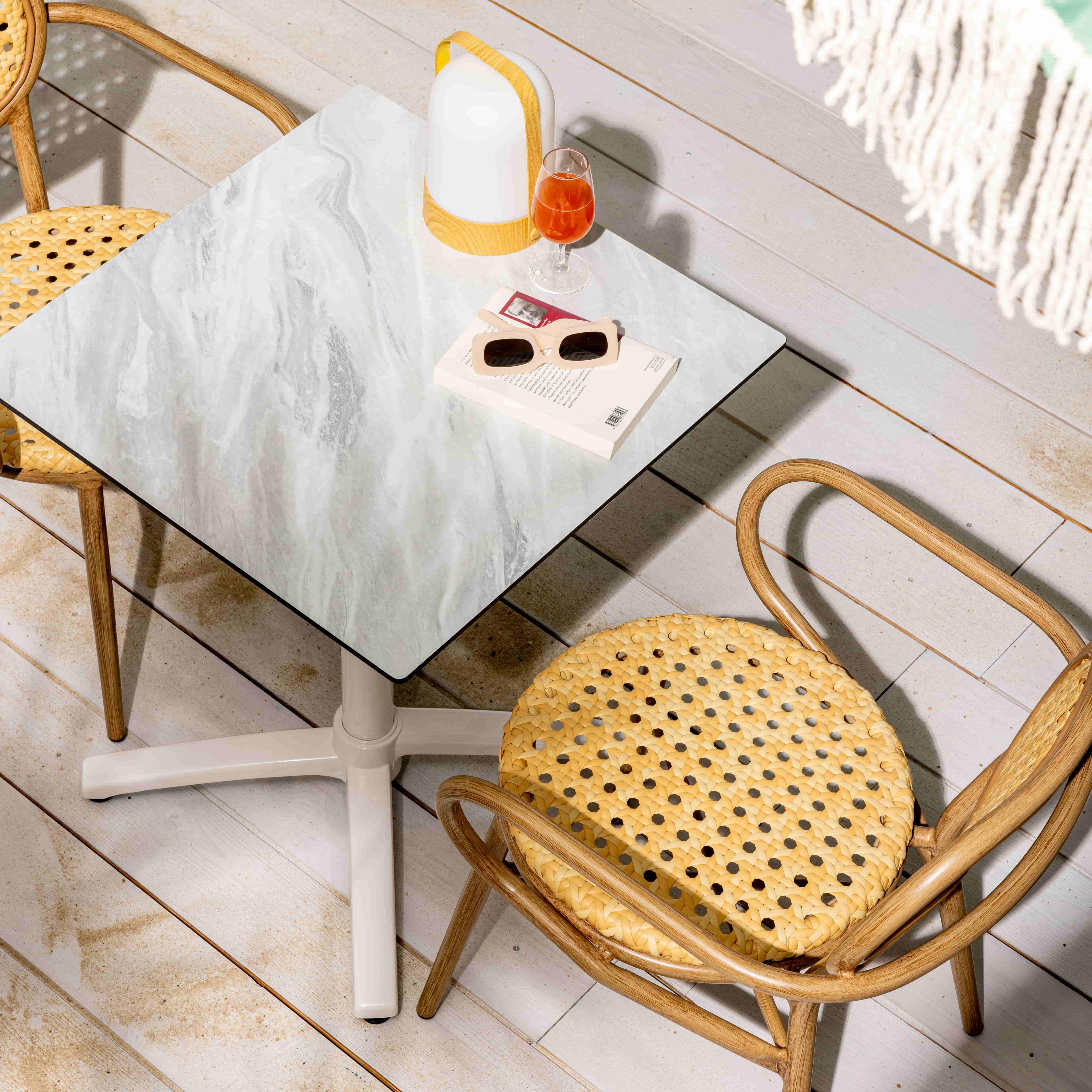 Oviala - Fauteuil de terrasse en rotin synthétique et aluminium Portimao - Oviala - Image 6