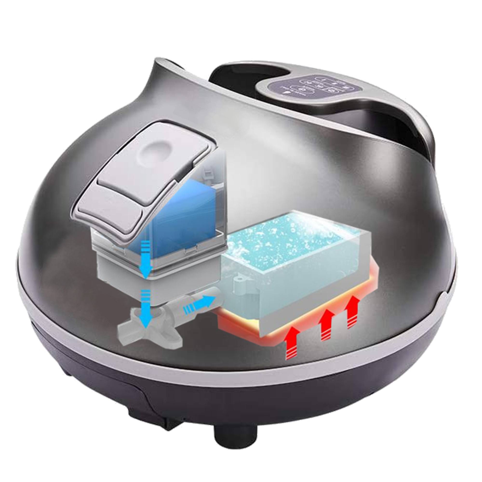 Fishtec - Masseur de pieds vapeur FISHTEC, sauna et massage simultané, 3 modes, 42-51°C, 2 vitesses, minuterie, réservoir et couvercle amovibles - Image 9