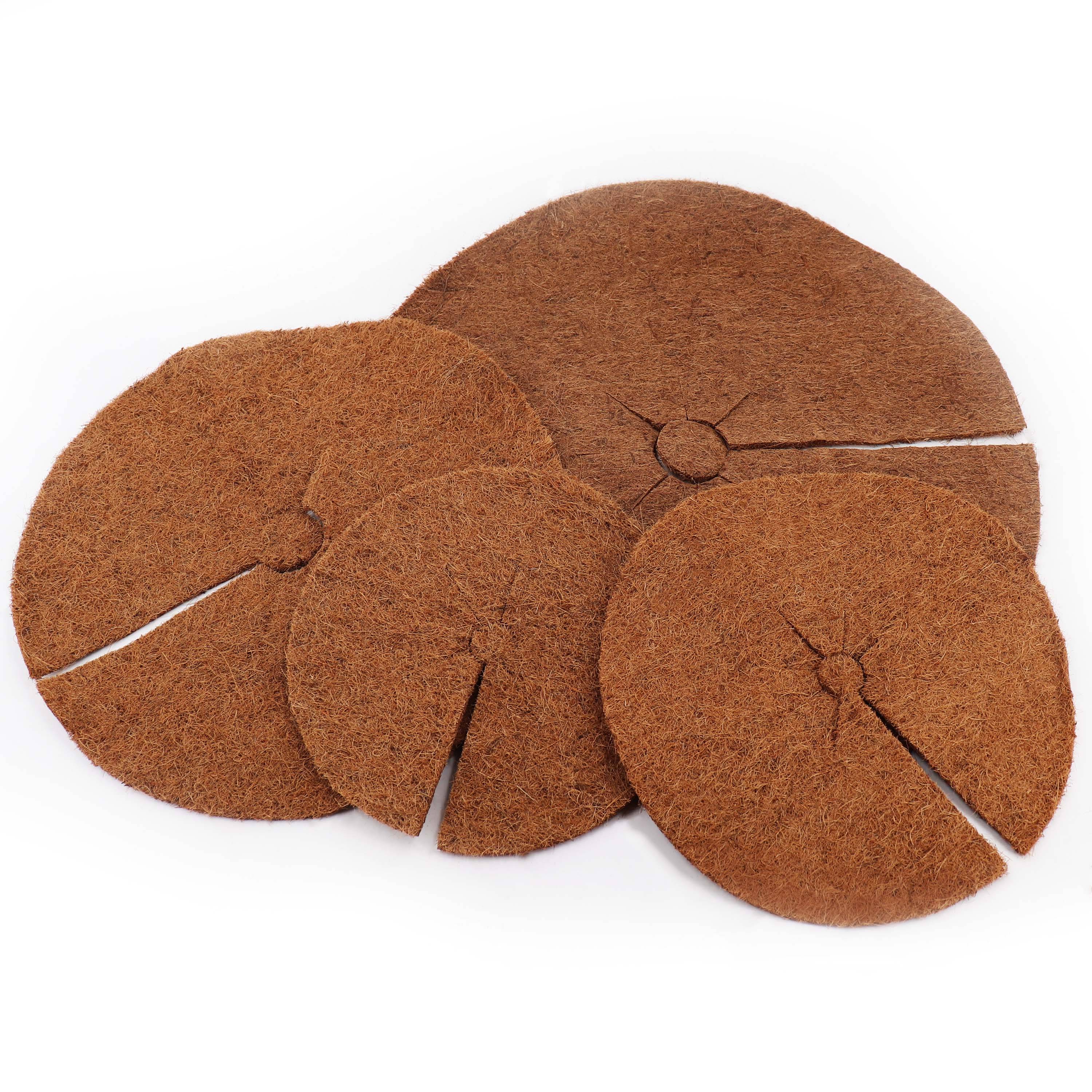 3 disques de paillis de noix de coco 60cm tapis en fibre de coco tapis de protection des plantes en fibre de coco - Image 3