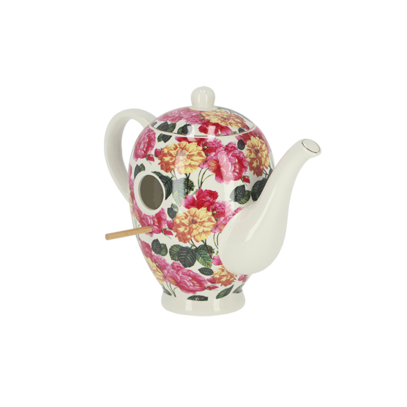 Best For Birds - Nichoir Théière décorée de fleurs - Multicolore - Modèle aléatoire - H 21,3 cm - Image 3