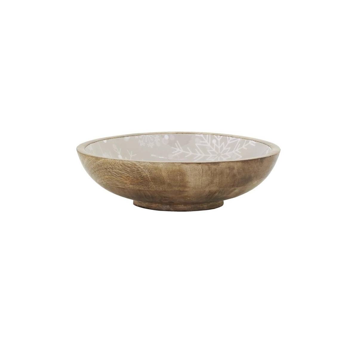 Aubry Gaspard - Corbeille en manguier Flocon Saladier beige - Image 1