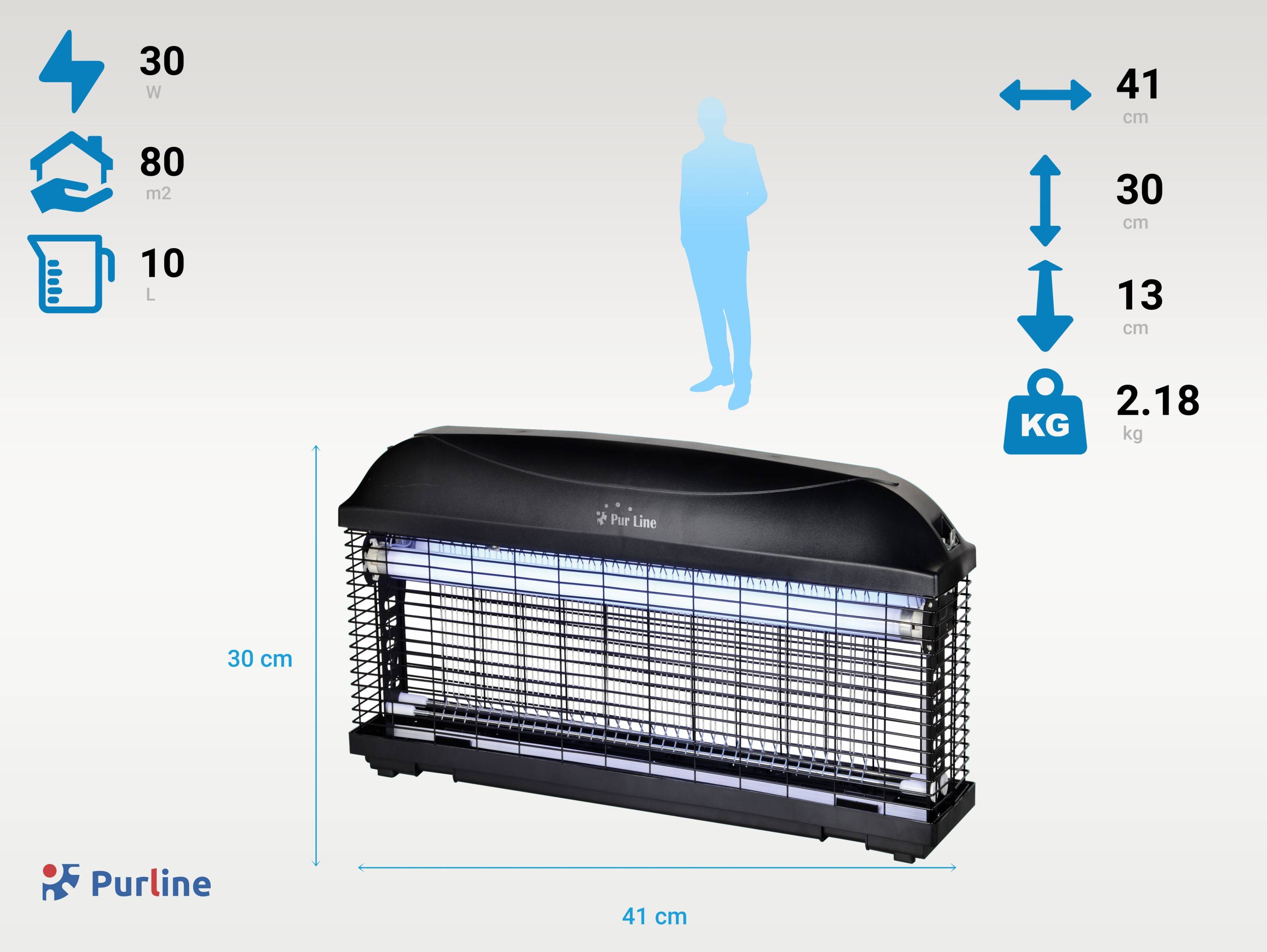 Purline - Tue Insectes Électrique 20W avec lumière ultraviolette - Purline - Image 2