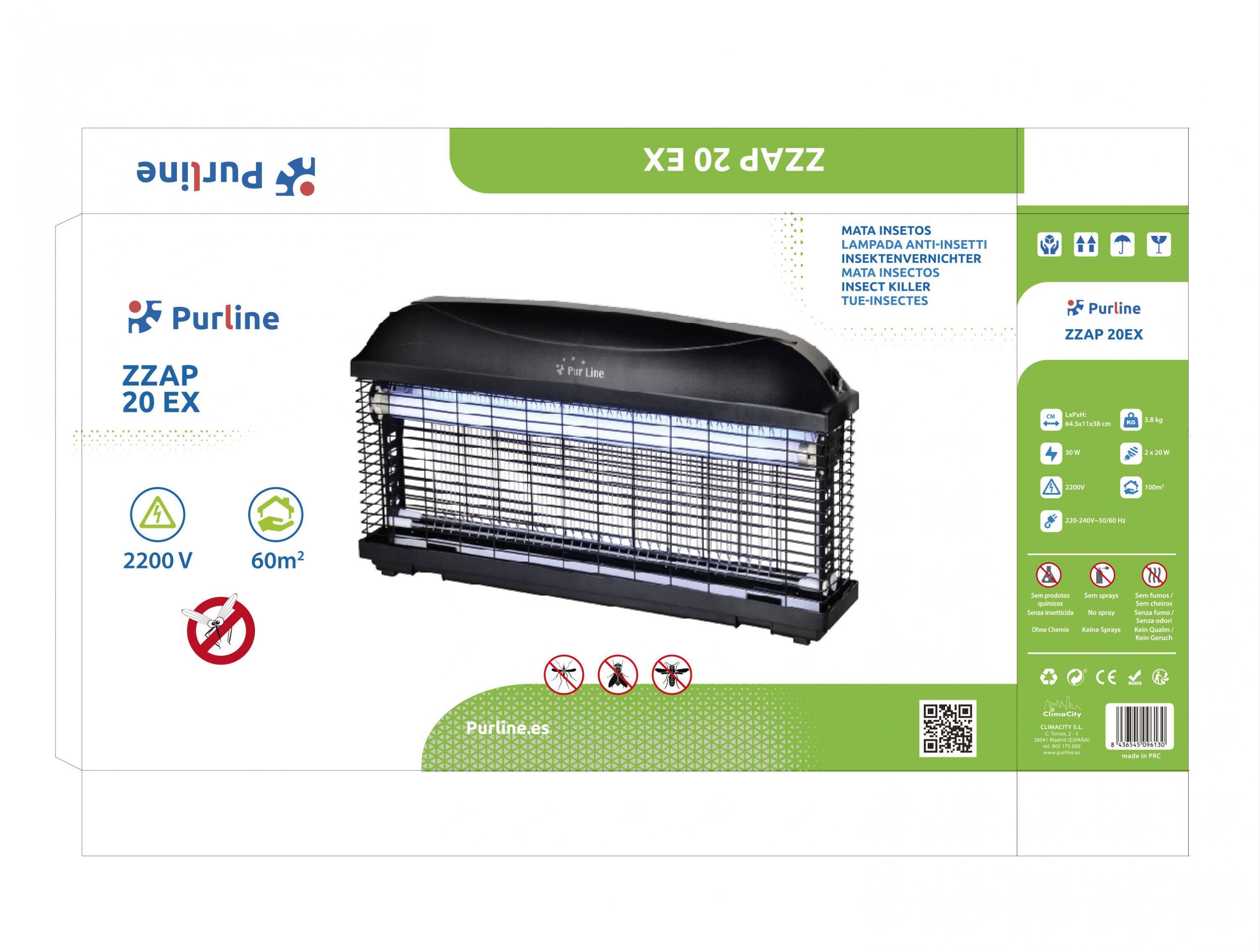 Purline - Tue Insectes Électrique 20W avec lumière ultraviolette - Purline - Image 6