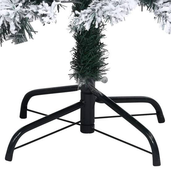 Sapin de Noël | Arbre de Noël artificiel avec neige floquée vert 180 cm PVC Maison Chic - Image 5