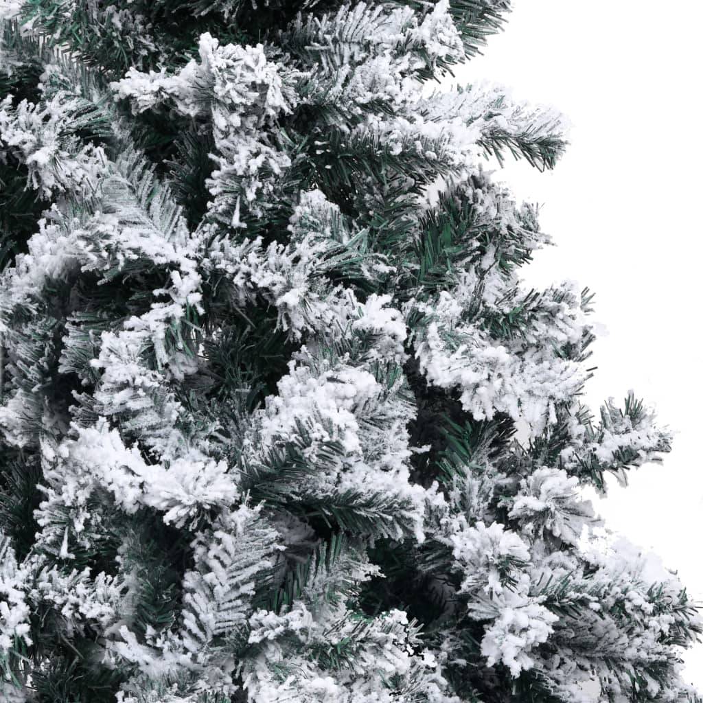 Sapin de Noël | Arbre de Noël artificiel avec neige floquée vert 180 cm PVC Maison Chic - Image 4