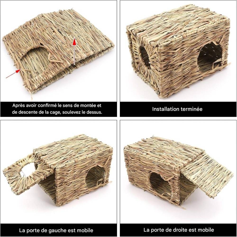DtopbuyAge - Maison De Paille Pour Lapins CochonsInde Chinchillas Furets DtopbuyAge - Image 2