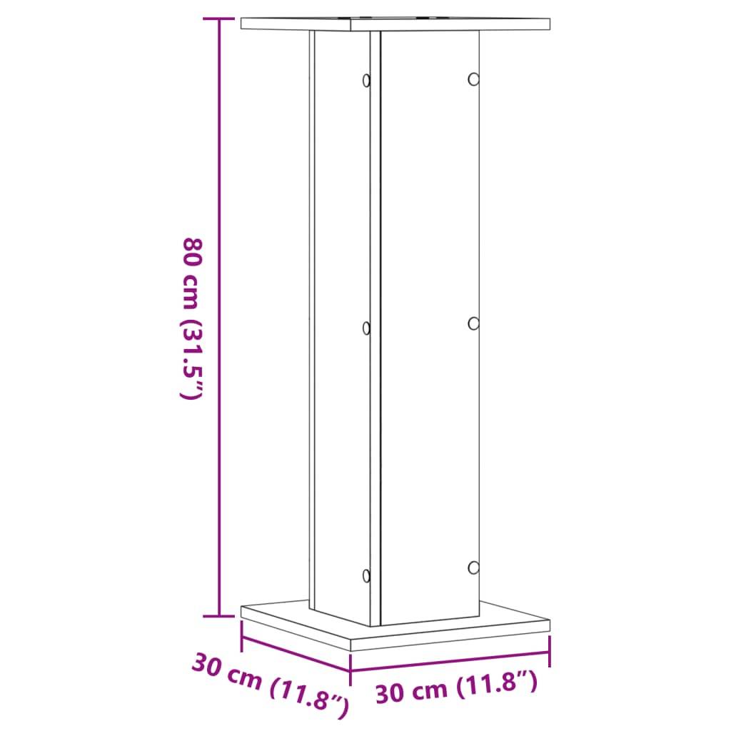 Vidaxl - Supports pour plantes 2 pcs gris béton bois d'ingénierie vidaXL 3307867 - Image 2