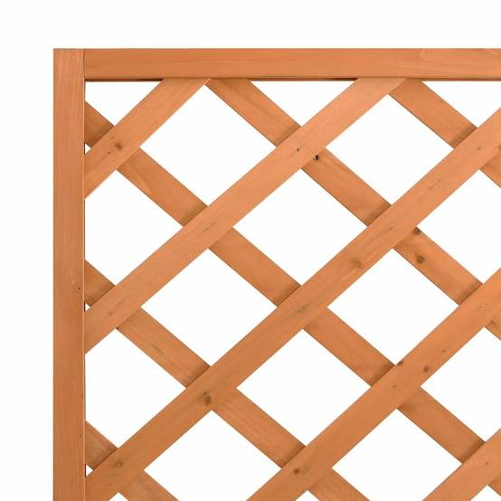 Vidaxl - Jardinière avec treillis marron 90x35x180 cm bois massif de sapin vidaXL 365479 - Image 8