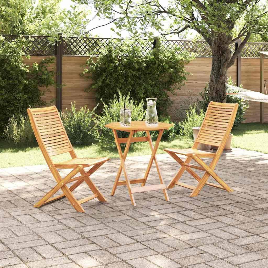 Vidaxl - Ensemble bistro pliant 3 pcs-Salons de jardin Marron Bois d'Acacia Massif 975445 - Image 1
