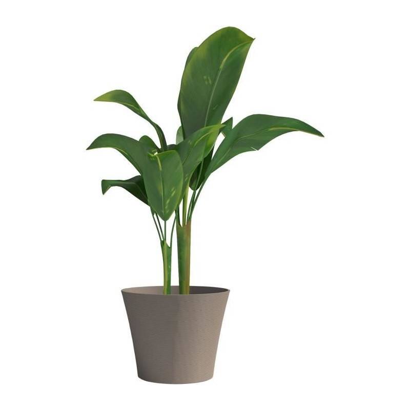 Garden ID - Pot De Fleurs - Garden Id - Green Care Sense Taupe - 40 X 34 Cm - Garantie De 10 Ans - 100% Recyclé - Résistance Uv Et Gel - Image 3
