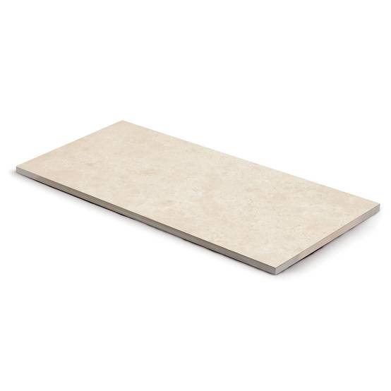 Sans Marque - Pas japonais Rectangle Grès cérame effet Pierre Beige Brescia 80x40x2 cm (à l'unité) - RO'MA NATURE - Image 2