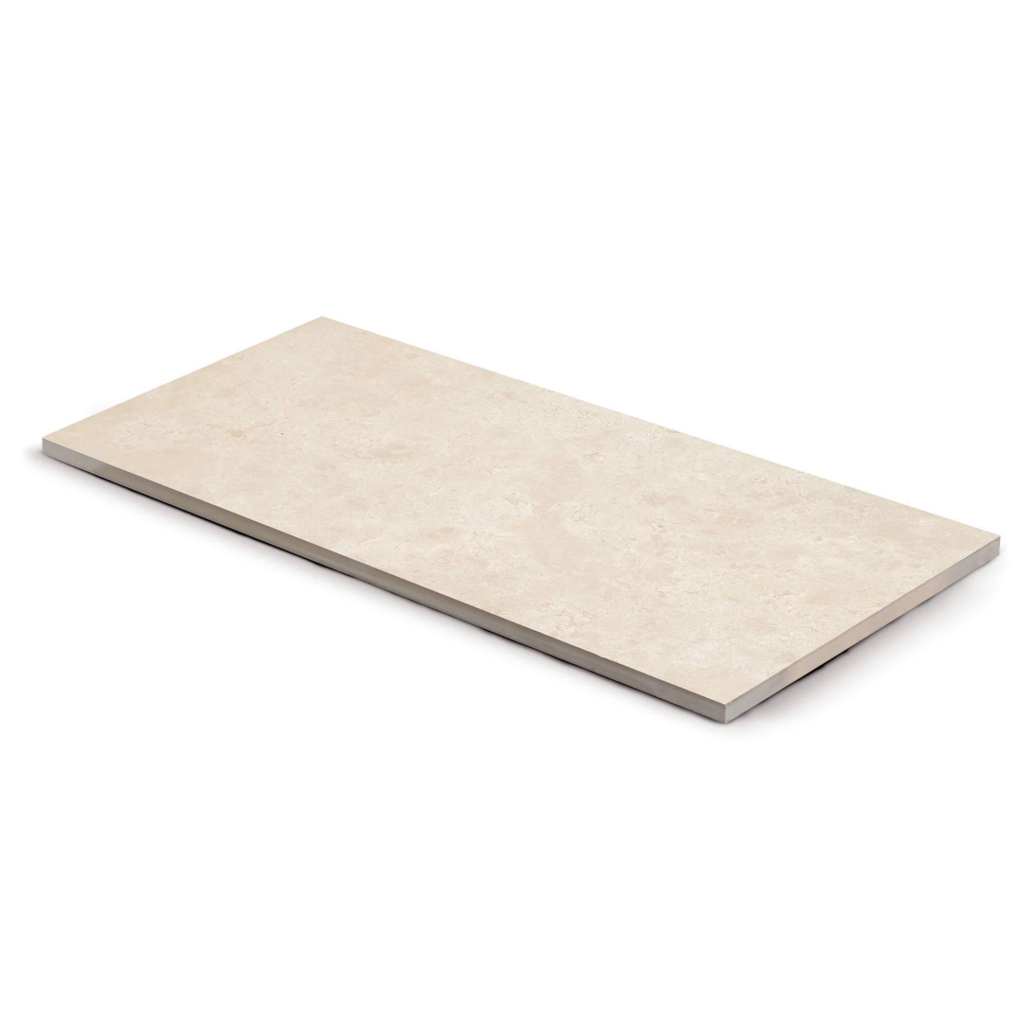 RO'MA Nature - Pas japonais Rectangle Grès cérame effet Pierre Beige Brescia 80x40x2 cm (à l'unité) - RO'MA NATURE - Image 2