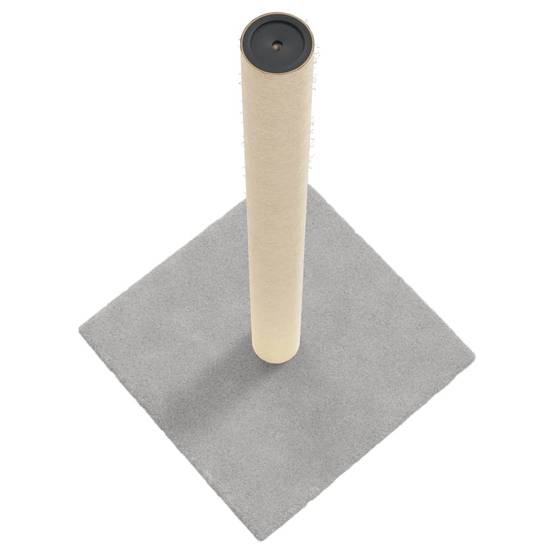 Poteau Griffoir pour Chat en Sisal Naturel et Peluche Douce 70 cm Gris Clair - ComfortXL Outdoor Living - Image 4