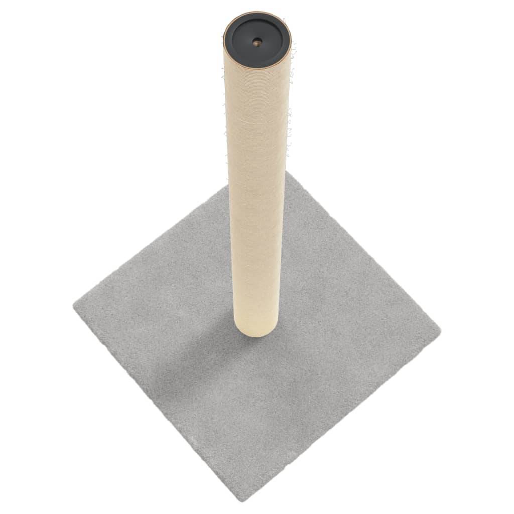 Poteau Griffoir pour Chat en Sisal Naturel et Peluche Douce 70 cm Gris Clair - ComfortXL Outdoor Living - Image 4