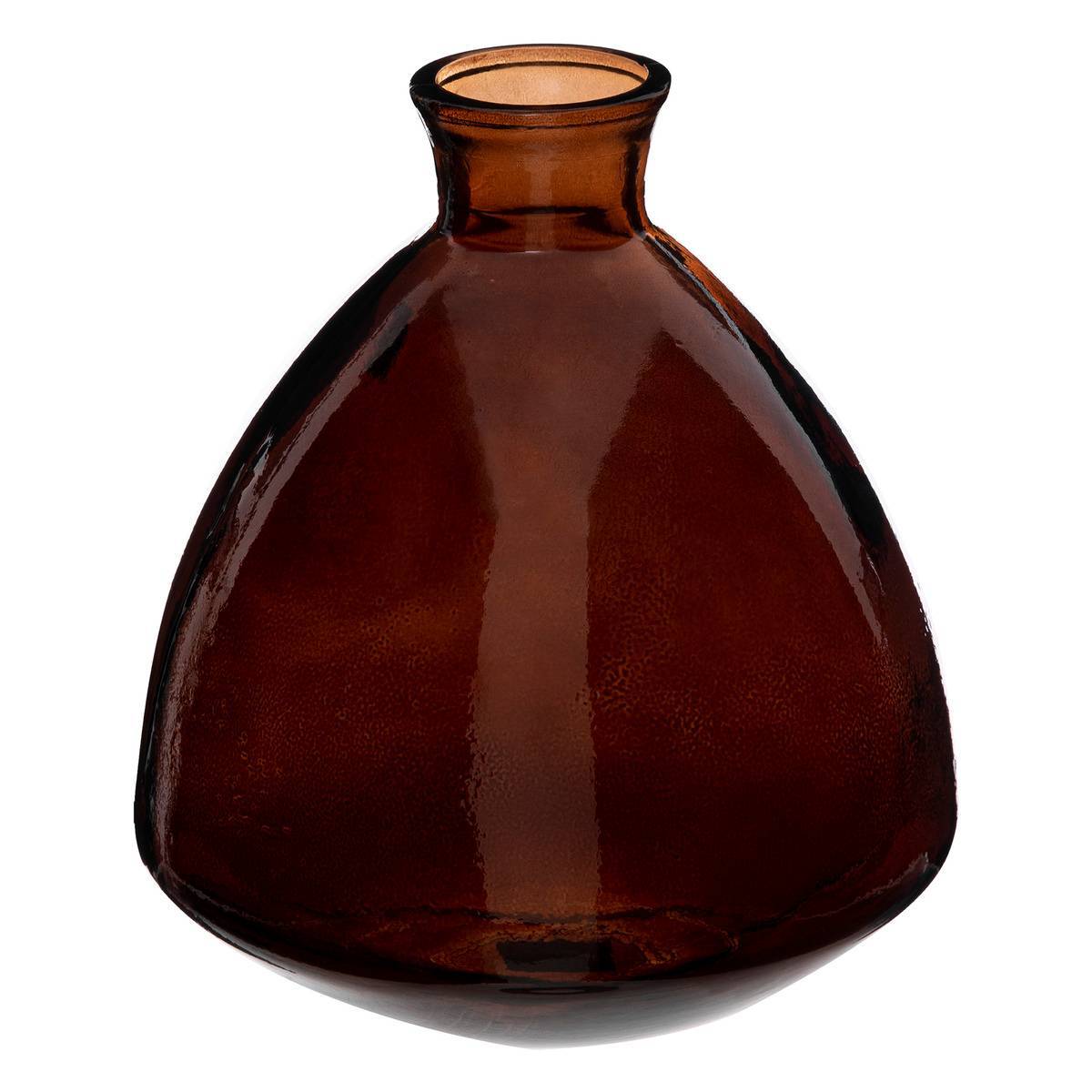 Atmosphera - Vase "Candy" verre recyclé marron H19cm - Atmosphera Créateur d'intérieur - Image 2