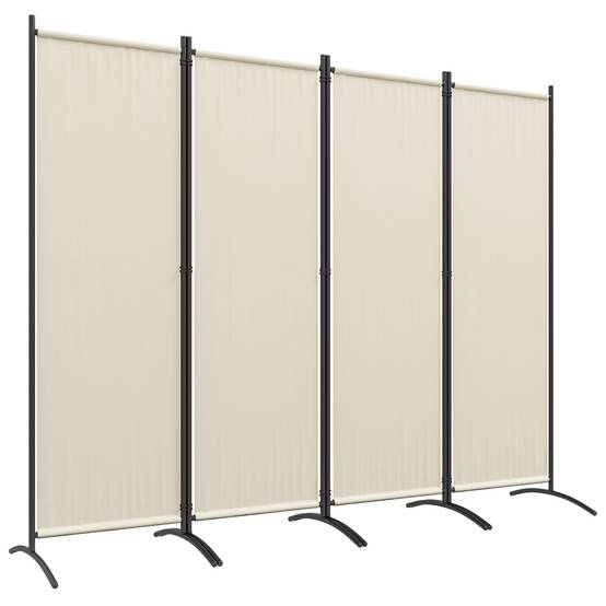 Paravent de jardin métal polyester crème 221 x 50 x 172 cm - PANGIVO - Image 1