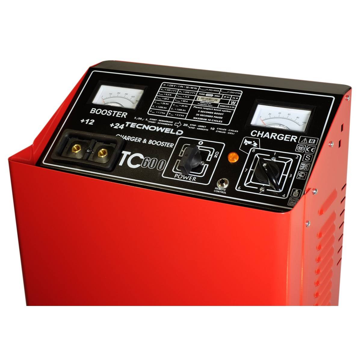 Chargeur démarreur de Batterie 12-24V Charge 89A  poids lourds 700 Ah TEC600 TECNOWELD - Image 9