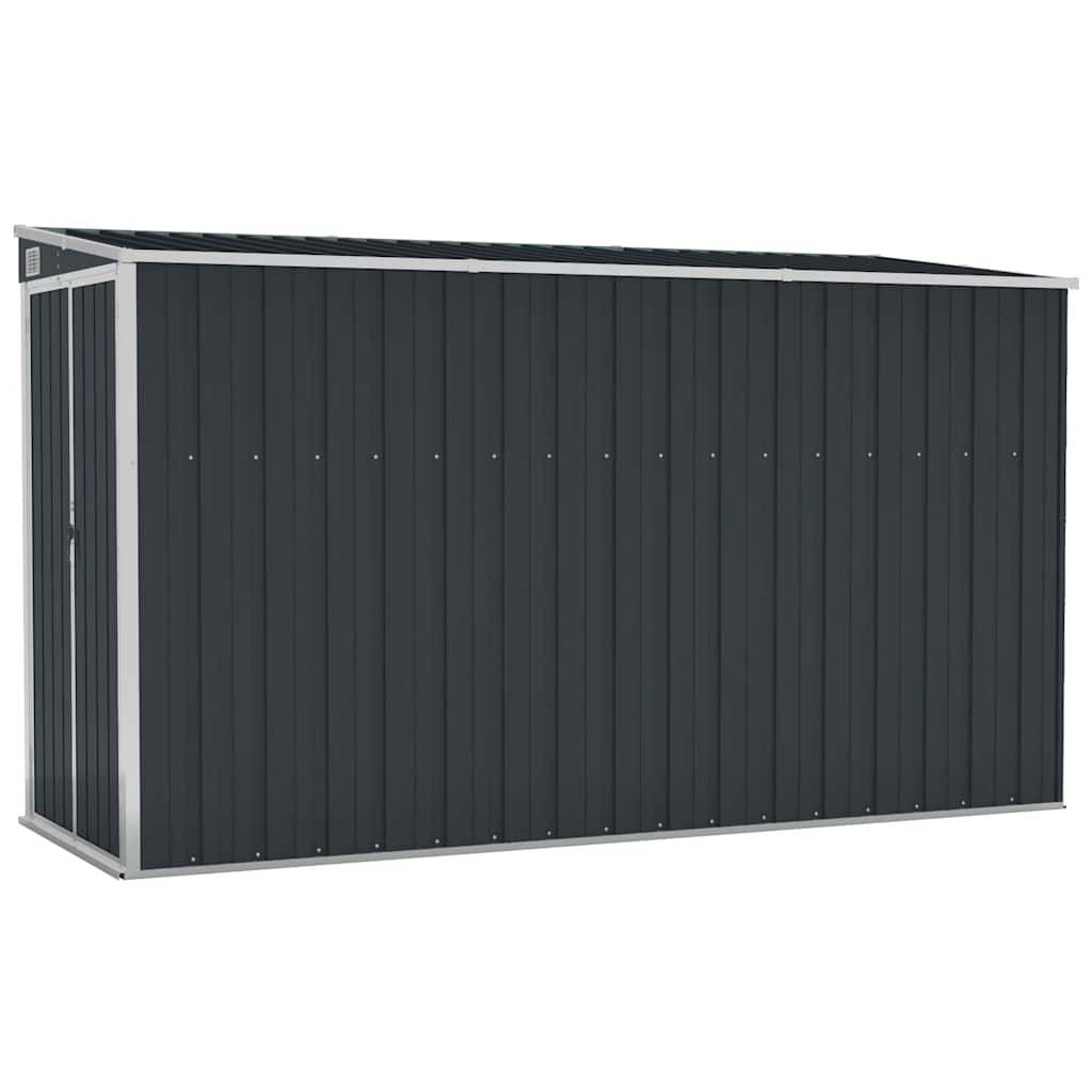 Vidaxl - Abri de jardin mural Anthracite 118x288x178 cm Acier vidaXL 316227 - Image 2