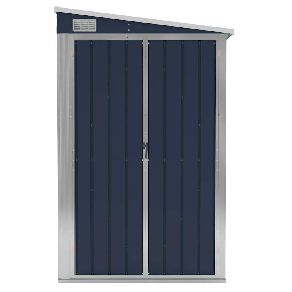 Vidaxl - Abri de jardin mural Anthracite 118x288x178 cm Acier vidaXL 316227 - Image 4