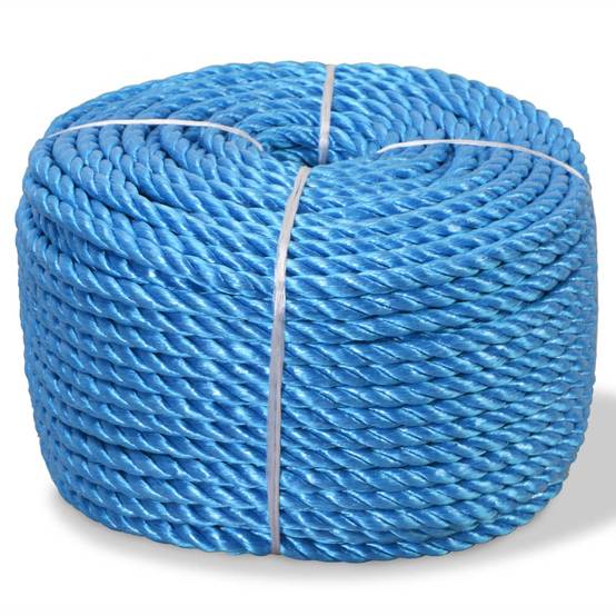 Corde torsadée Polypropylène 10 mm 100 m Bleu Maison Chic - Image 2