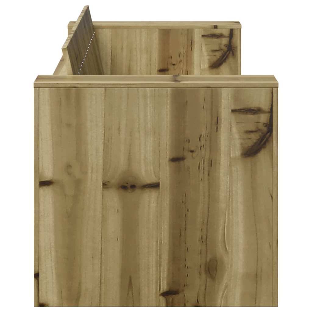 Canapé De Jardin - Canapé D'extérieur Vert 134 x 60 x 62 cm Pin imprégné - Image 4