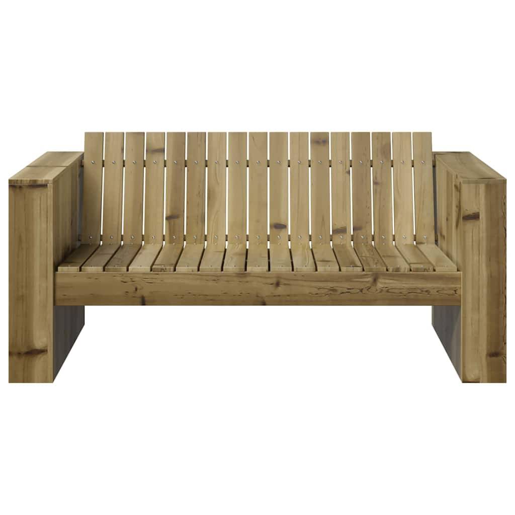 Canapé De Jardin - Canapé D'extérieur Vert 134 x 60 x 62 cm Pin imprégné - Image 3