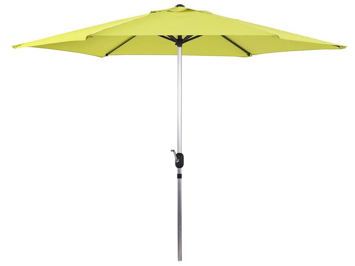 Habitat Et Jardin - Parasol Jardin Droit Alu "sol" - Rond - ø 3m - Vert -habitat Et Jardin