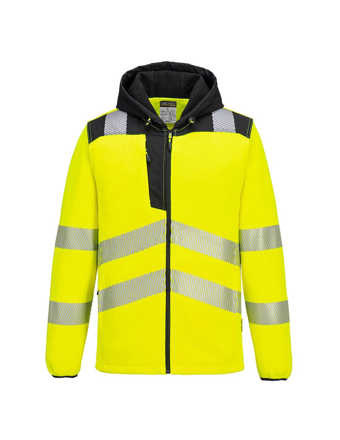 Polaire Technique Hi-vis Pw3 - Taille Xl - Jaune/noir - Portwest