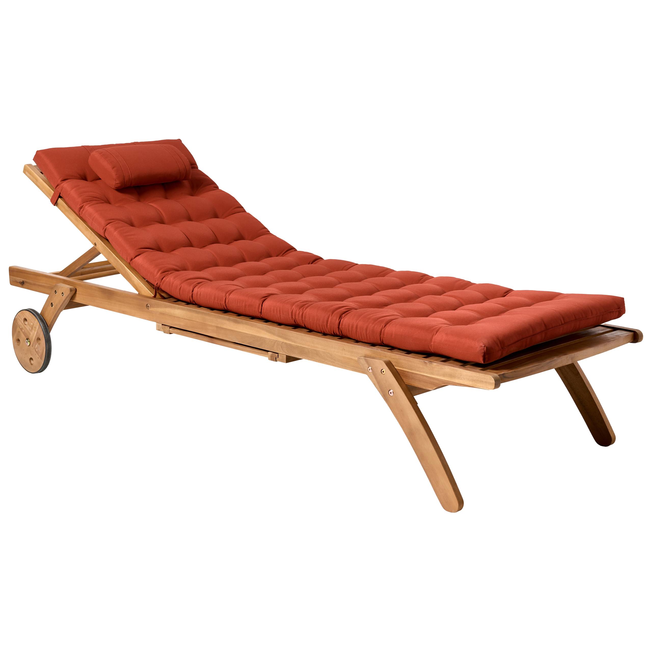 Coussin d'assise d'extérieur Polyester Rouge CESANA PREMIUM - Beliani - Image 3