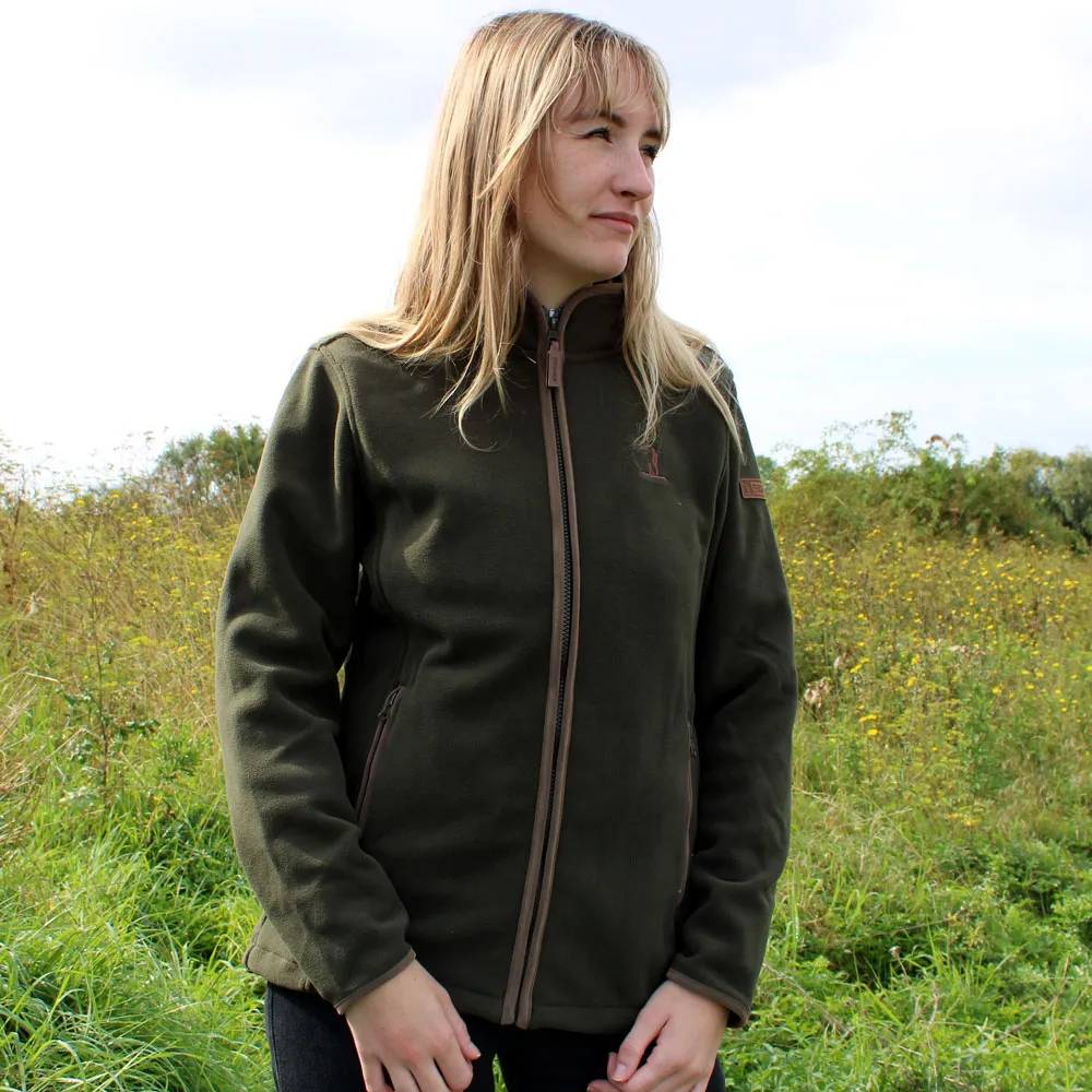 Blouson Scotland femme 4 poches zip polaire polyester kaki S à XL Percussion - Image 1