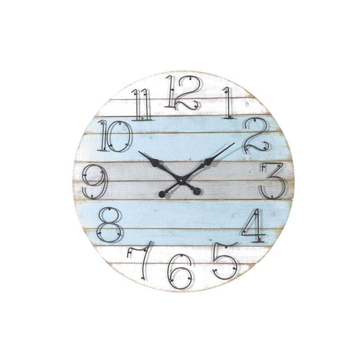 Aubry Gaspard - Horloge ronde en bois Marine - Image 1