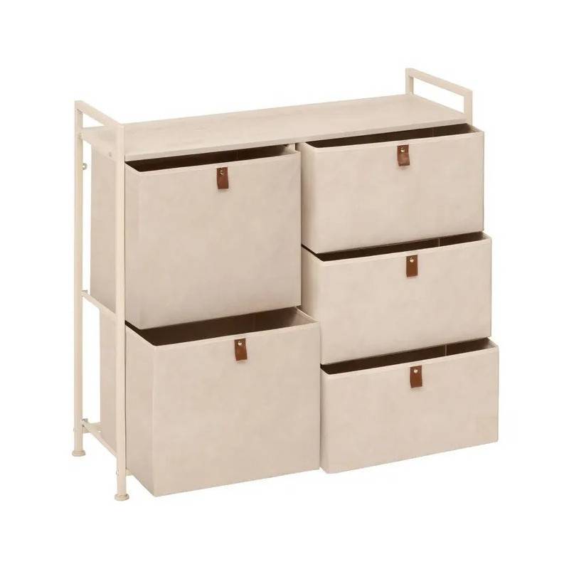 Rangement 5 tiroirs Tissa beige 5five - Image 3