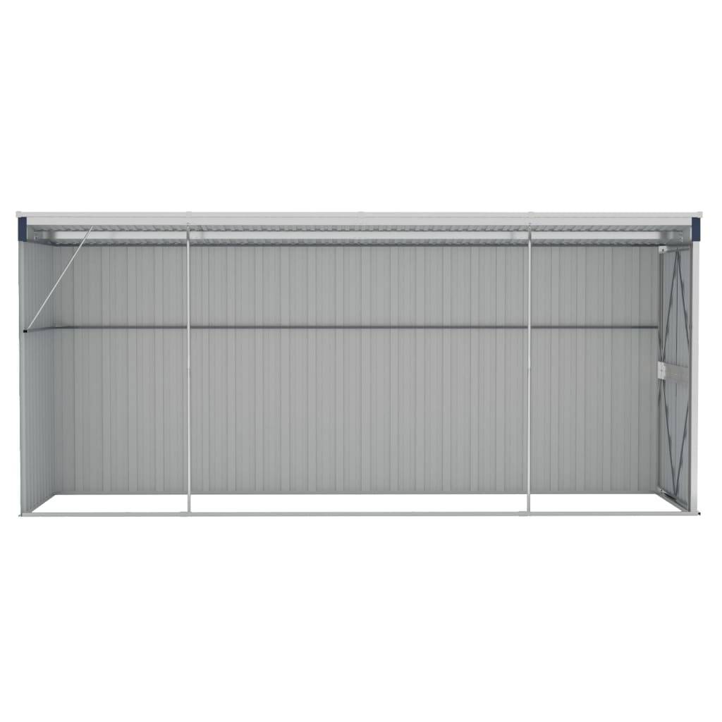 Maison Chic - Abri de jardin 4.51m² mural Cabane de jardin - Anthracite 118x382x178 cm Acier - Meuble Pro MAISON CHIC - Image 5