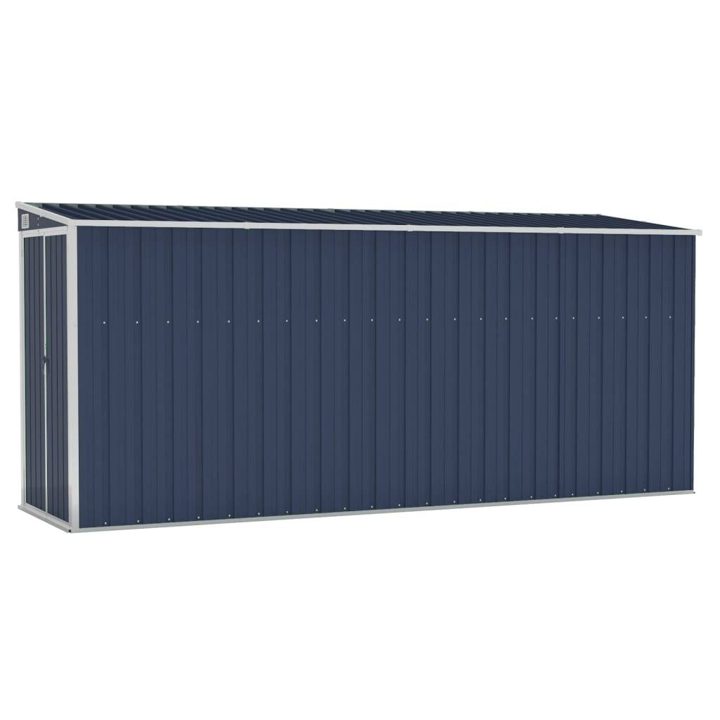 Maison Chic - Abri de jardin 4.51m² mural Cabane de jardin - Anthracite 118x382x178 cm Acier - Meuble Pro MAISON CHIC - Image 1