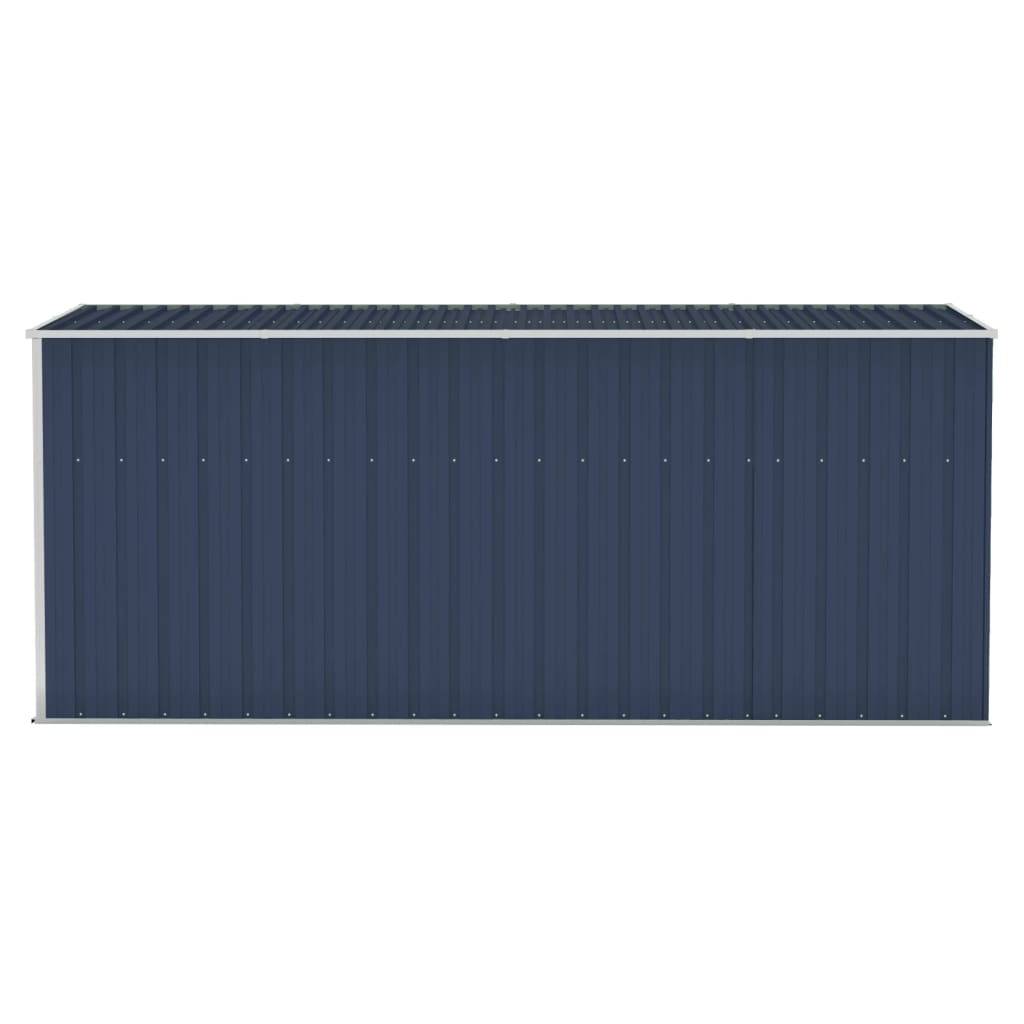 Maison Chic - Abri de jardin 4.51m² mural Cabane de jardin - Anthracite 118x382x178 cm Acier - Meuble Pro MAISON CHIC - Image 4