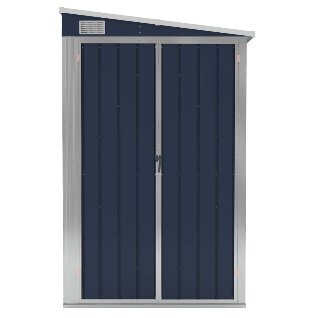 Maison Chic - Abri de jardin 4.51m² mural Cabane de jardin - Anthracite 118x382x178 cm Acier - Meuble Pro MAISON CHIC - Image 3